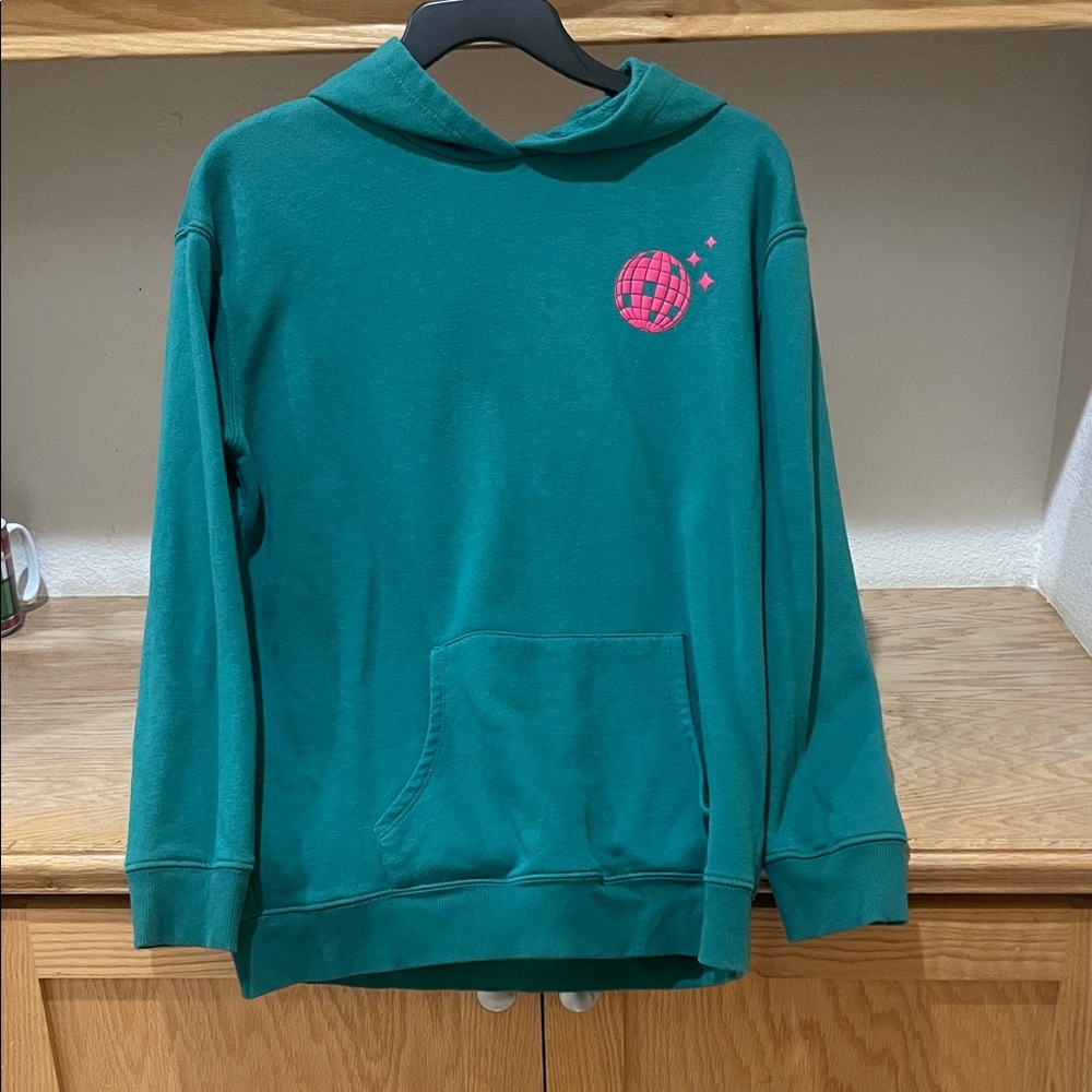 art class Teal Hoodie with Pink Graphic
